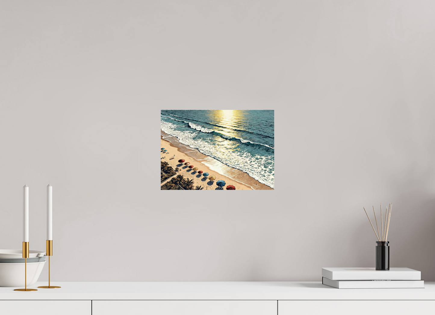 ISO A4 (29,7 x 21 cm), Photo Print On Fuji Crystal DP II Sunny Vintage Beach ✓