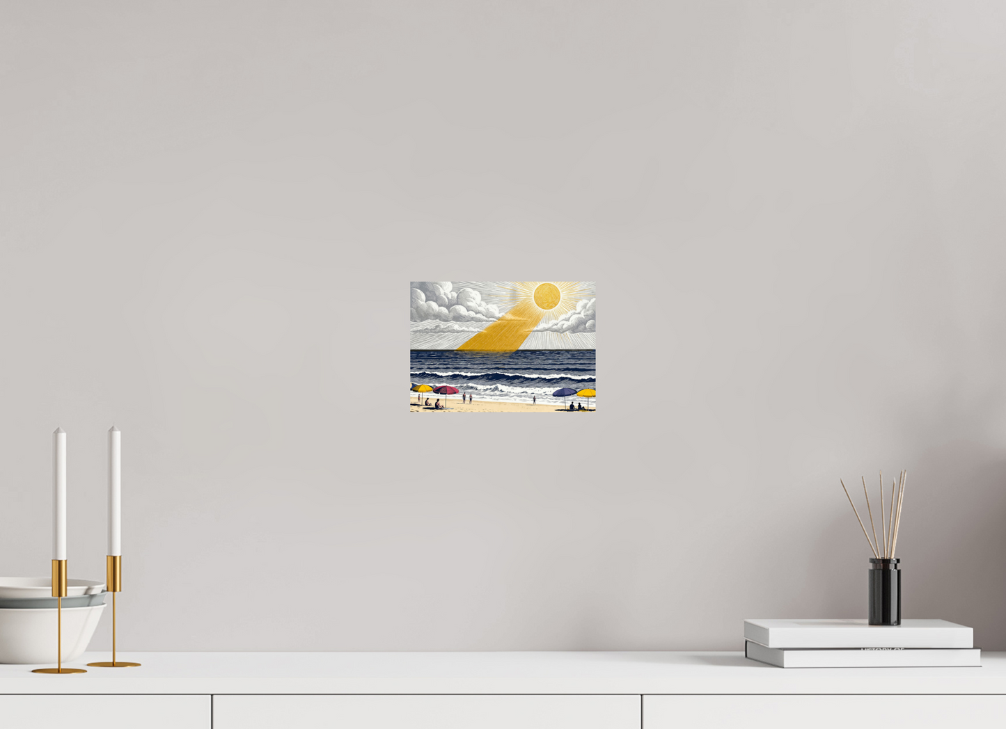 ISO A5 (21 x 14,8 cm), Photo Print On Fuji Crystal DP II ✓ COPIE_Sunlit Waves