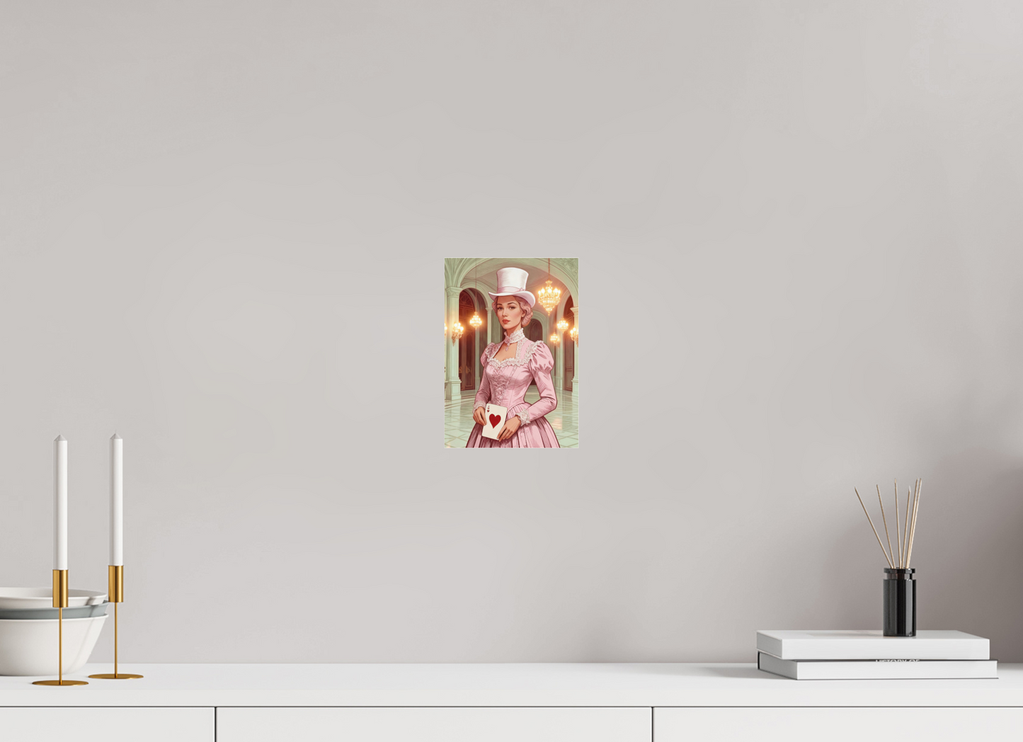 ISO A5 (14,8 x 21 cm), Photo Print Under Acrylic Glass Steampunk Pink Lady ✓