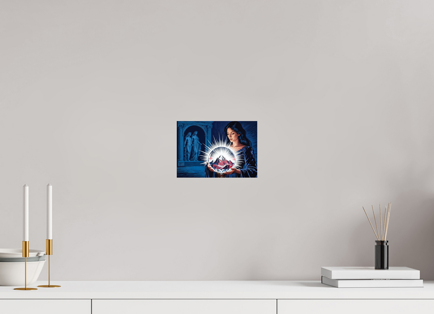 ISO A5 (21 x 14,8 cm), Photo Print Under Acrylic Glass Circé, crystal Mountain ✓