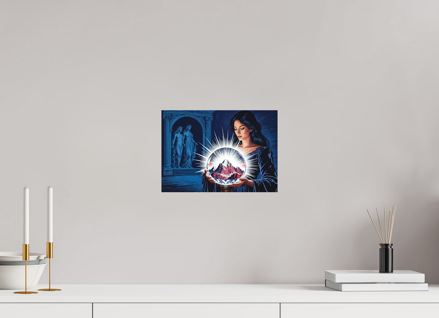 ISO A4 (29,7 x 21 cm), Alu Dibond Circé, crystal Mountain ✓