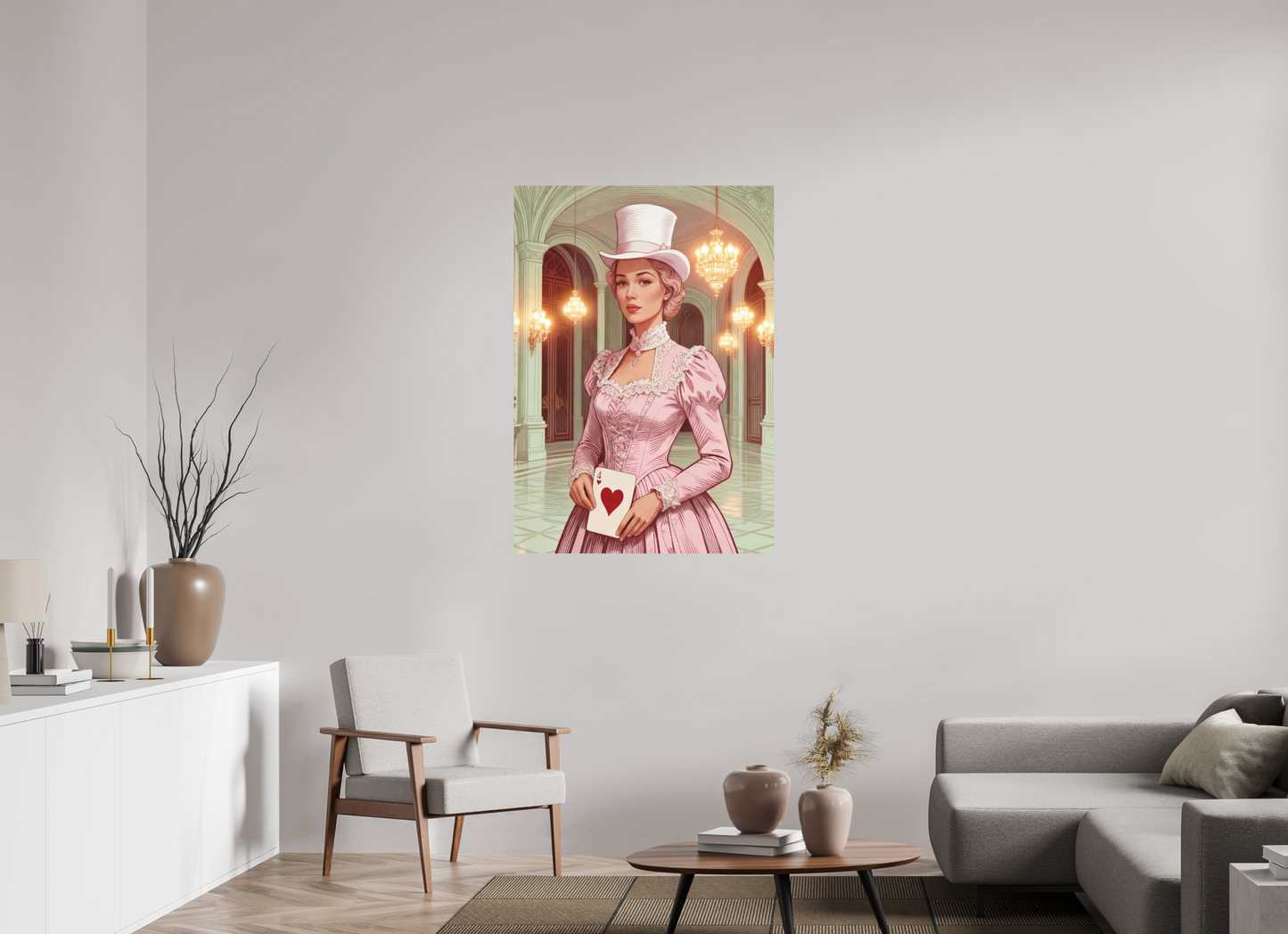 ISO A0 (84,1 x 118,9 cm), Alu Dibond Steampunk Pink Lady ✓