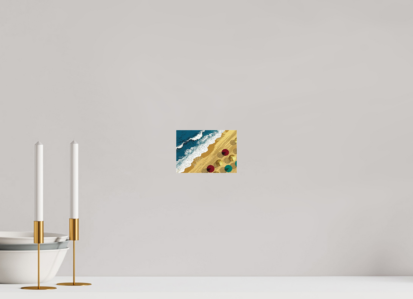 ISO A6 (14,8 x 10,5 cm), Photo Print Under Acrylic Glass Plage Océan Vintage ✓