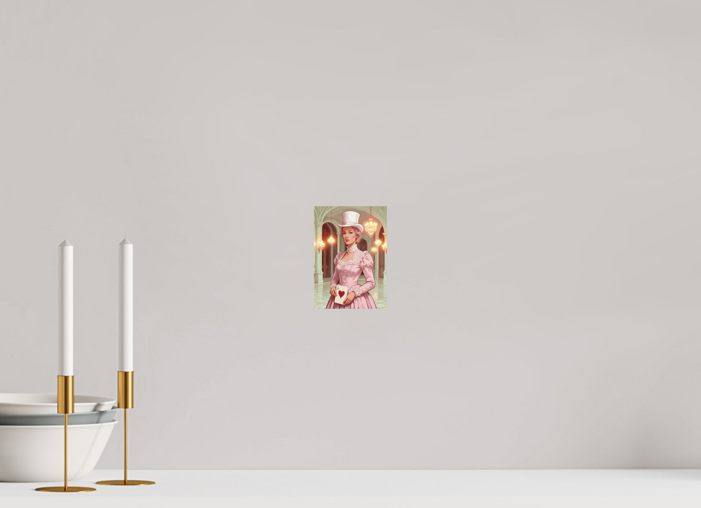 ISO A6 (10,5 x 14,8 cm), Alu Dibond Steampunk Pink Lady ✓