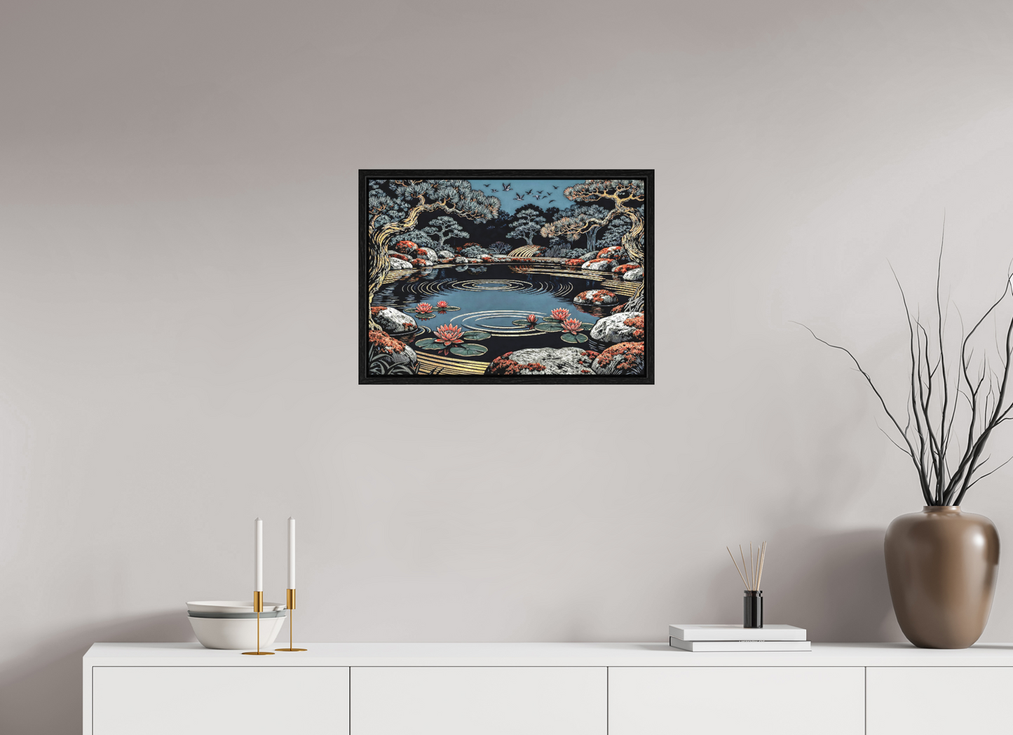 ISO A2 (59,4 x 42 cm), Floater Frame Moonlit Clarity ✓