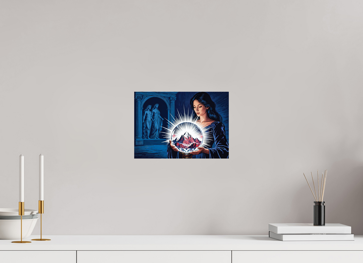 ISO A4 (29,7 x 21 cm), Photo Print On Fuji Crystal DP II Circé, crystal Mountain ✓