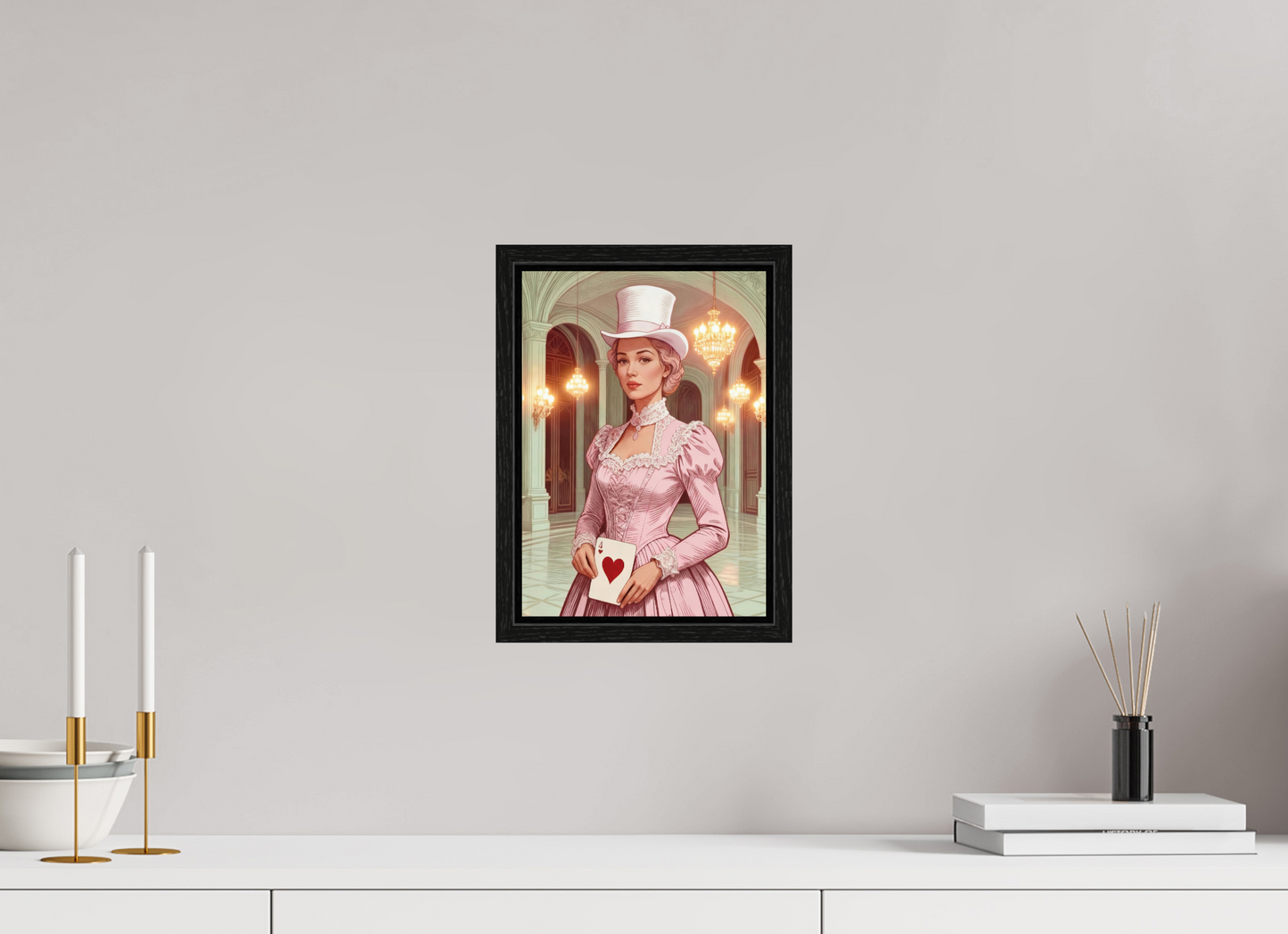 ISO A4 (21 x 29,7 cm), Floater Frame Steampunk Pink Lady ✓