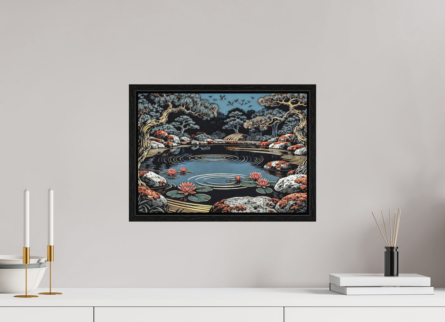 ISO A3 (42 x 29,7 cm), Floater Frame Moonlit Clarity ✓