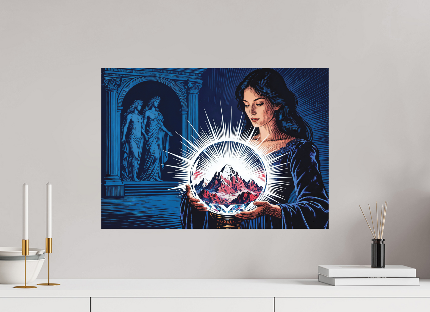 ISO A2 (59,4 x 42 cm), Alu Dibond Circé, crystal Mountain ✓
