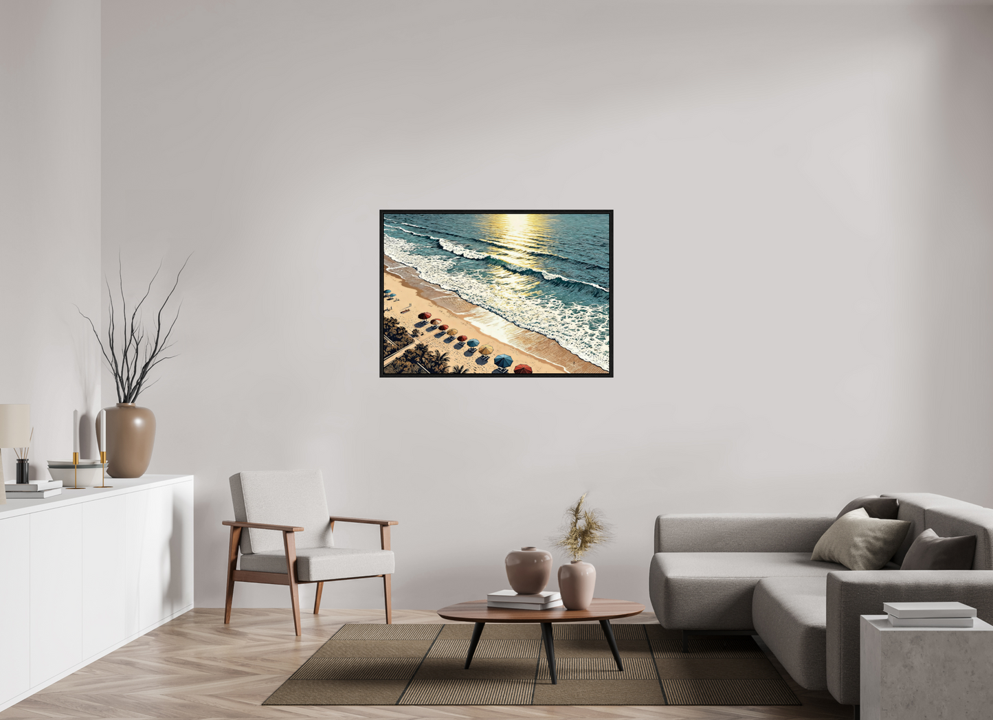 ISO A0 (118,9 x 84,1 cm), Floater Frame Sunny Vintage Beach ✓