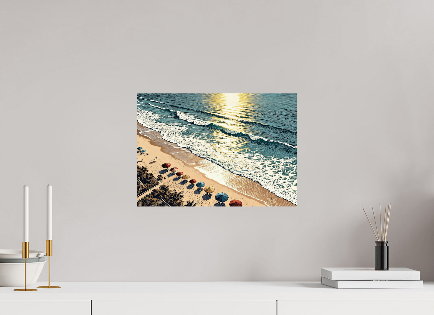 ISO A3 (42 x 29,7 cm), Photo Print On Fuji Crystal DP II Sunny Vintage Beach ✓