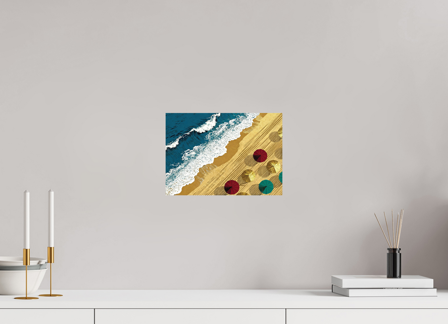 ISO A4 (29,7 x 21 cm), Photo Print On Fuji Crystal DP II Plage Océan Vintage ✓