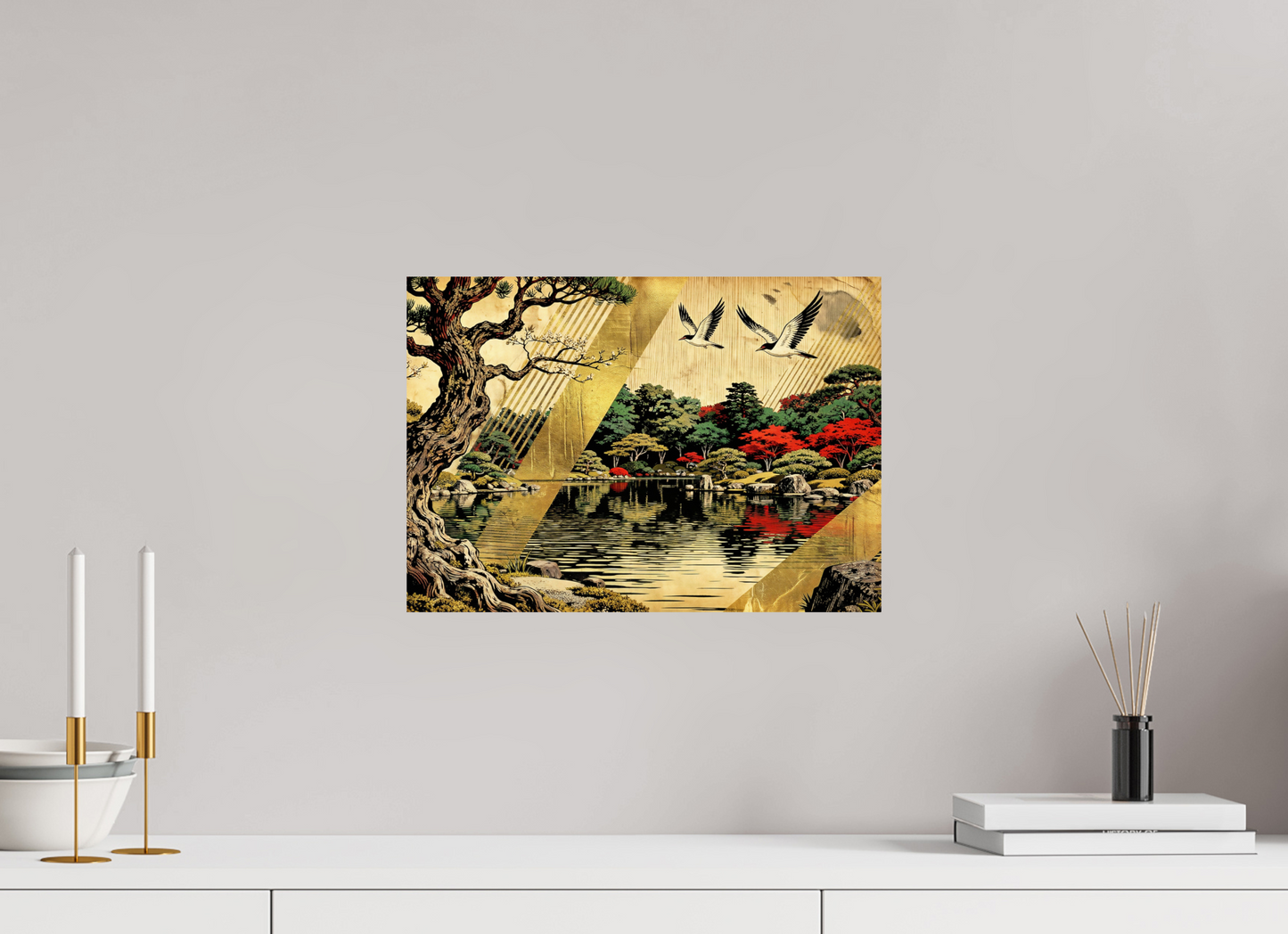 ISO A3 (42 x 29,7 cm), Photo Print On Fuji Crystal DP II Oriental Zen Park in Autumn ✓