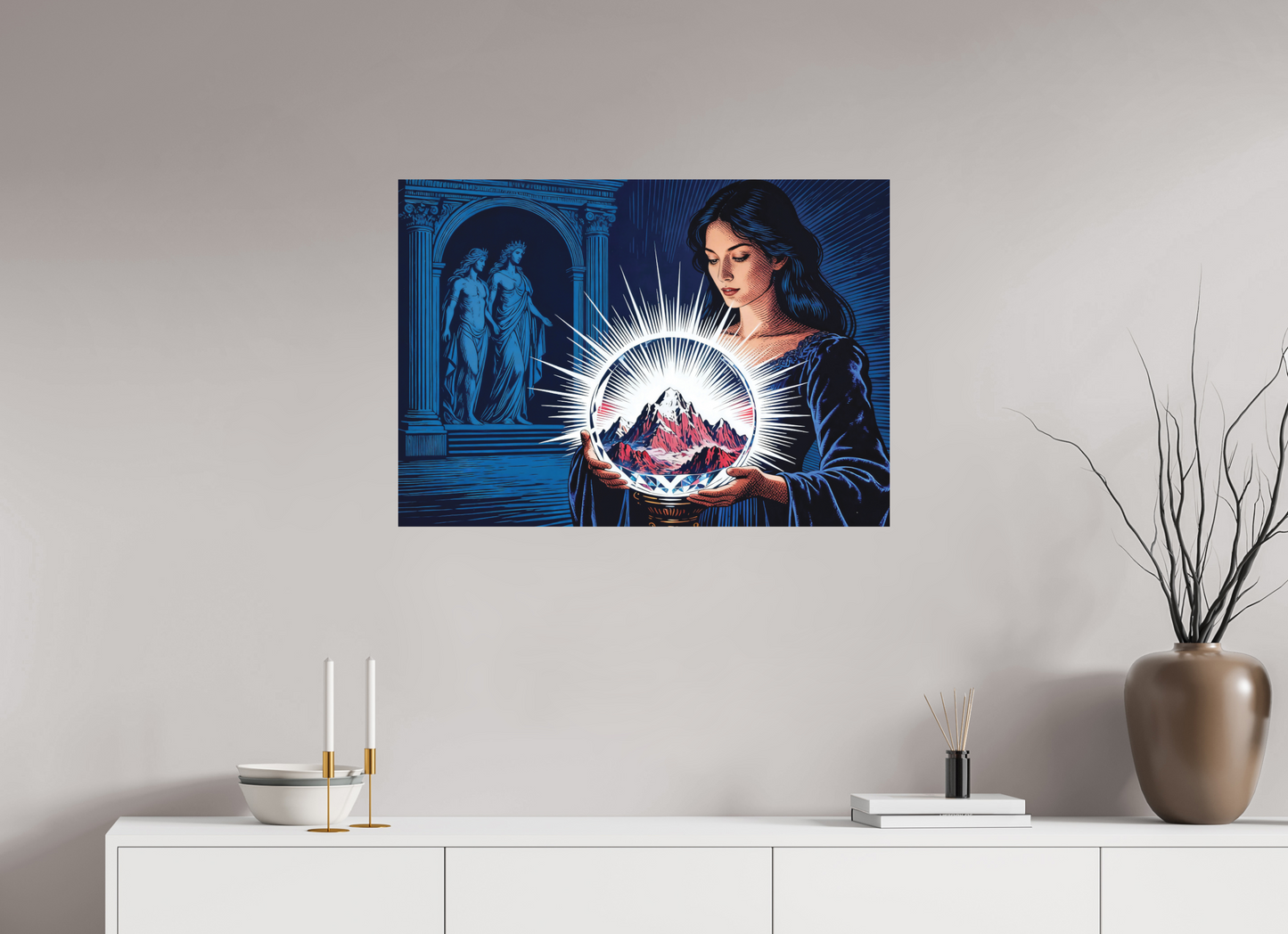 ISO A1 (84,1 x 59,4 cm), Alu Dibond Circé, crystal Mountain ✓