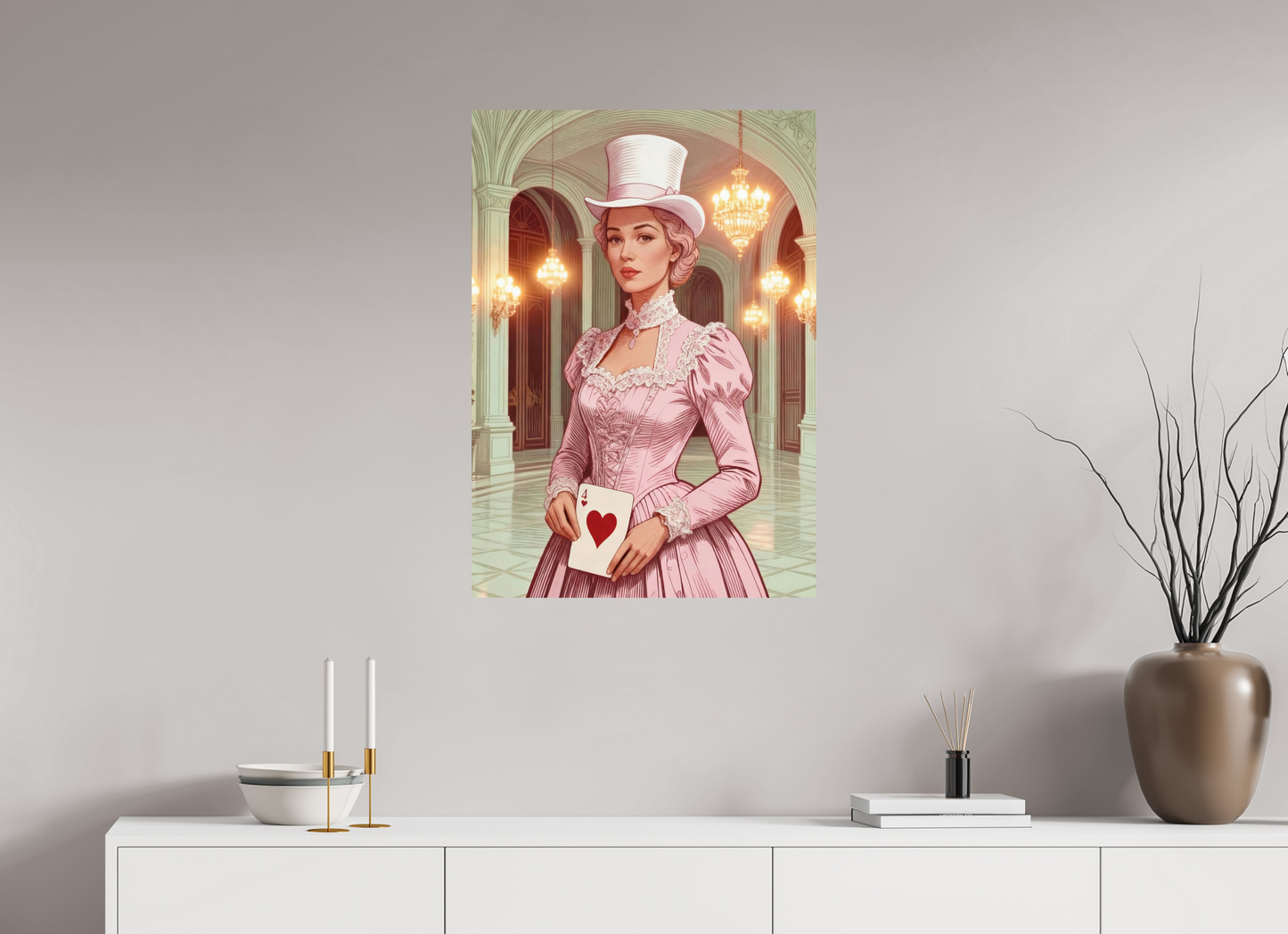 ISO A1 (59,4 x 84,1 cm), Photo Print On Fuji Crystal DP II Steampunk Pink Lady ✓