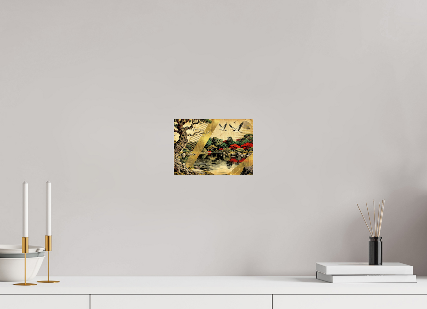 ISO A5 (21 x 14,8 cm), Photo Print Under Acrylic Glass Oriental Zen Park in Autumn ✓
