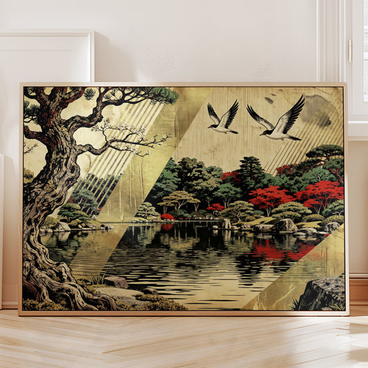 Oriental Zen Park in Autumn