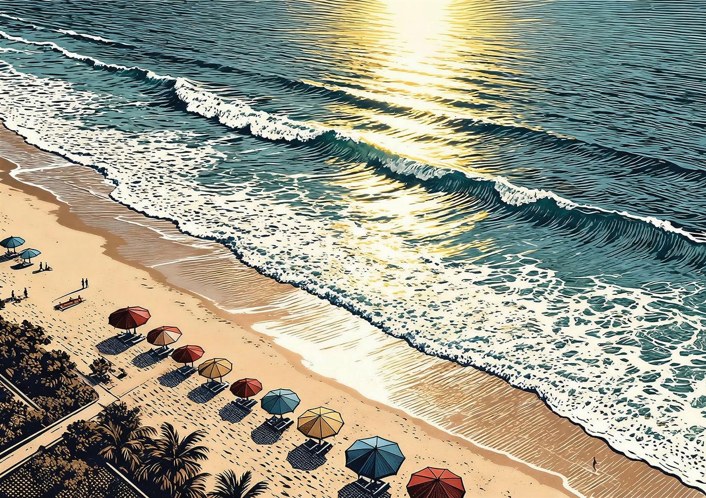Sunny Vintage Beach