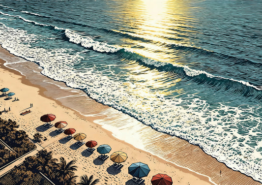 Sunny Vintage Beach