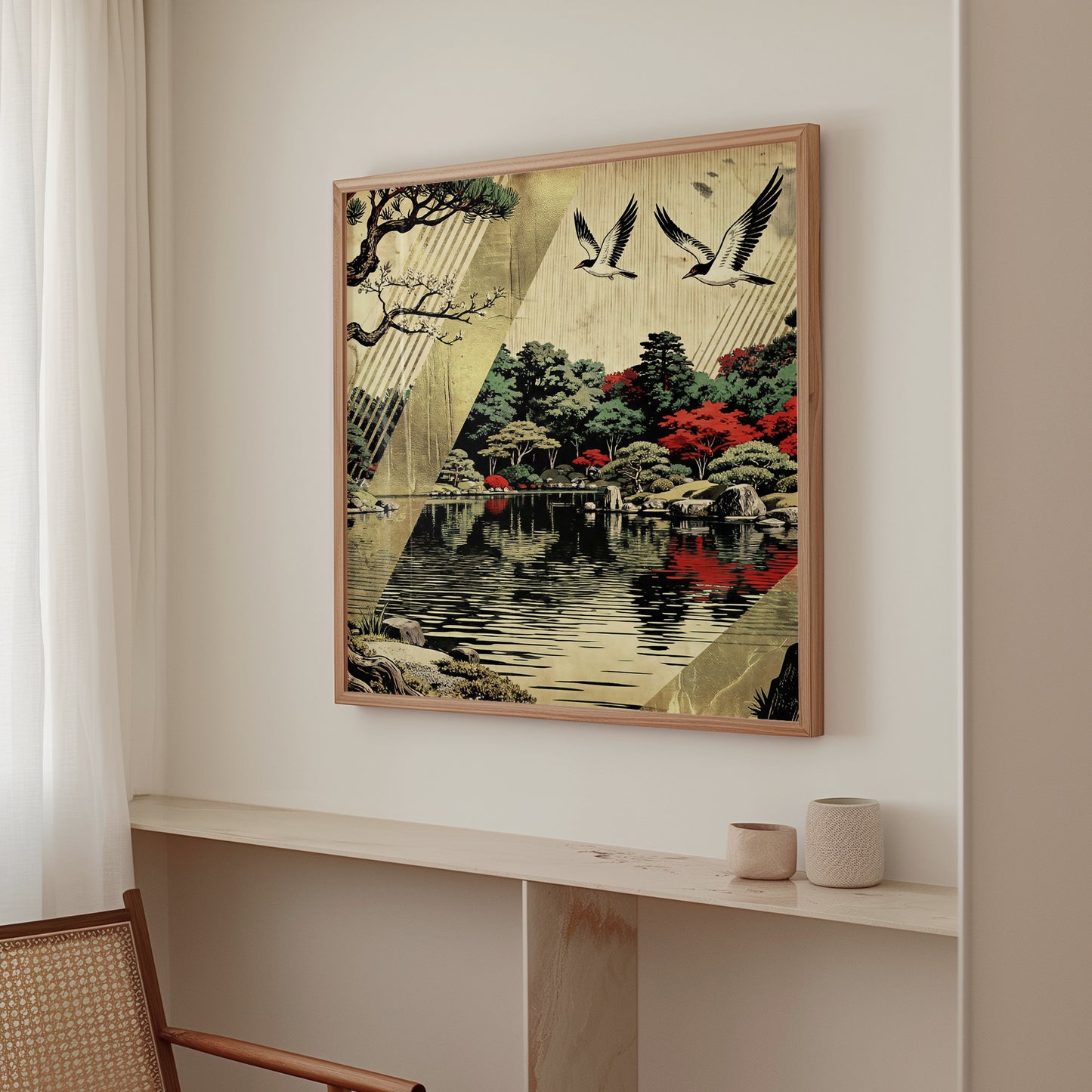 Oriental Zen Park in Autumn